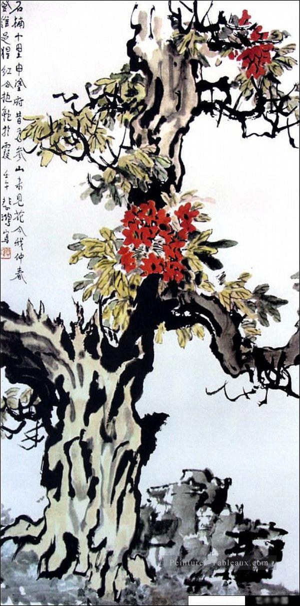 XU Beihong arbre ancienne Chine à l’encre Peintures à l'huile
